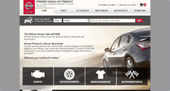 Desktop Screenshot of premiernissanoffremontparts.com